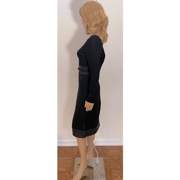FENDI Bodycon Dress. Black. Removable Belt. Sz 40 or US 4 - Picture 4 of 10